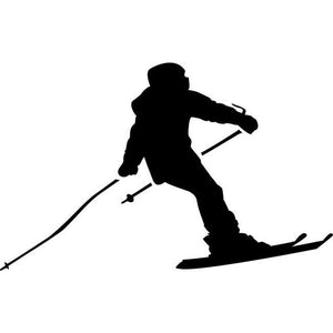 Moguls Skiing Stencil