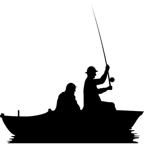 Open Water Fishing Stencil