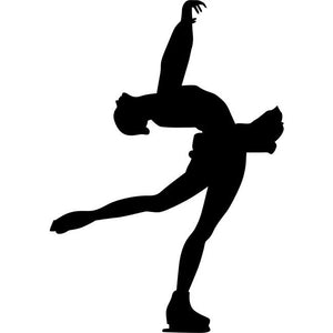 Layback Spin Figure Skating Stencil