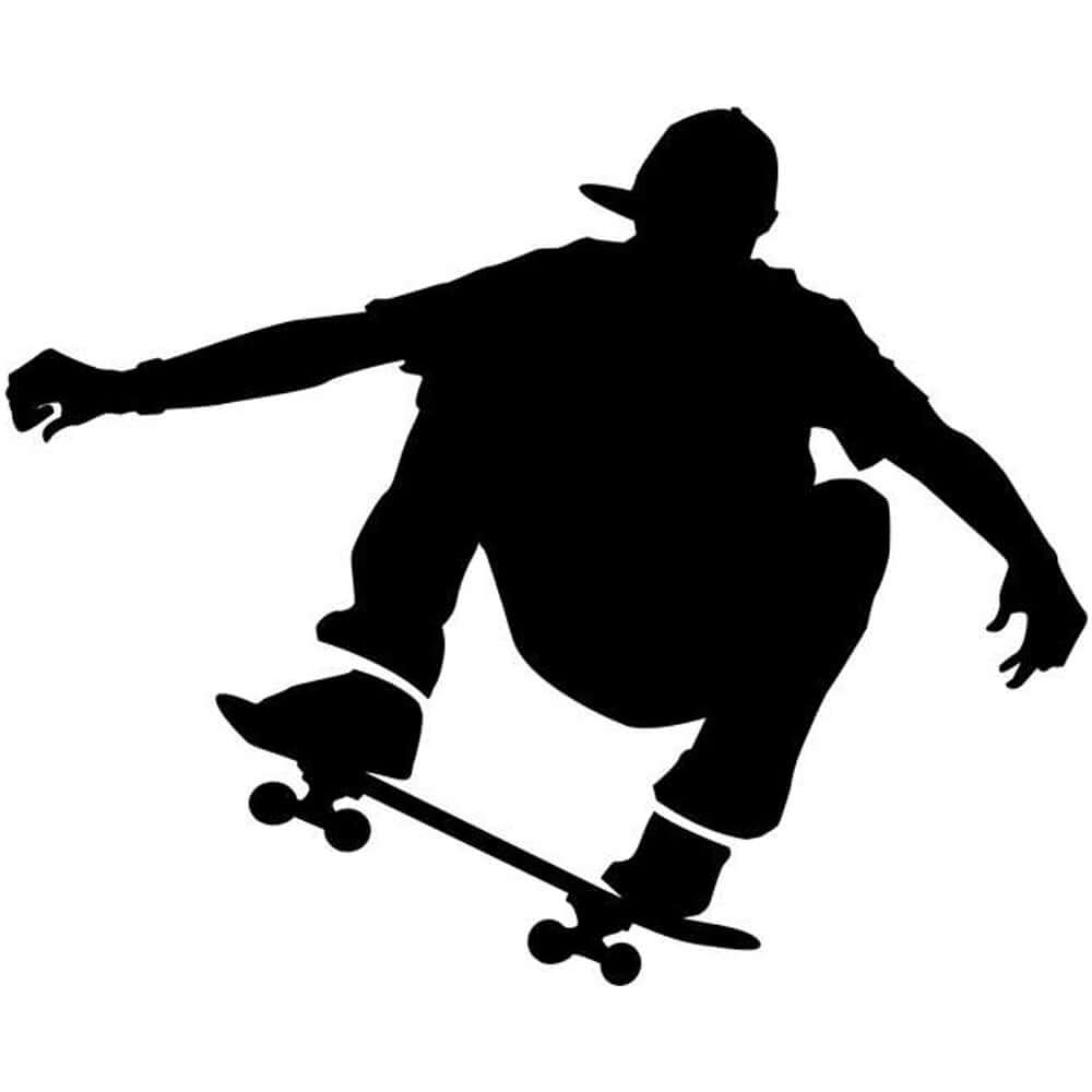 180 Skateboarding Stencil