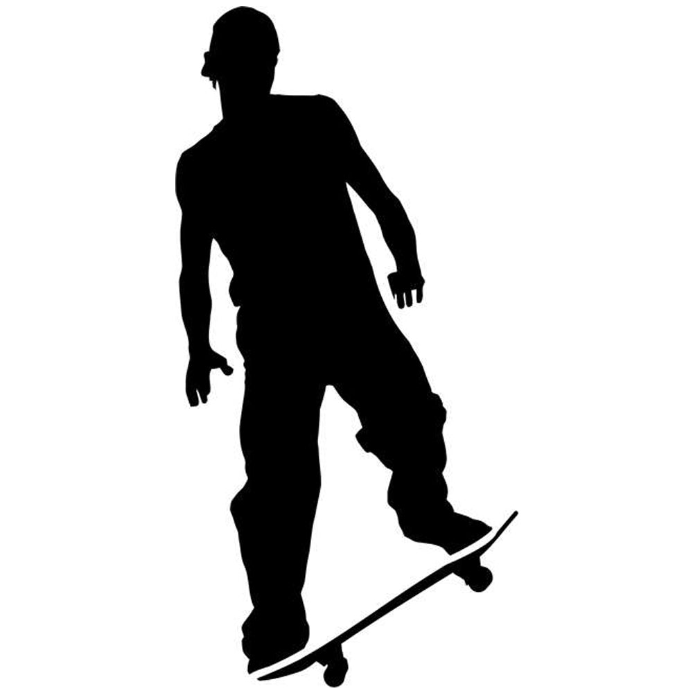 Drop In Skateboarding Stencil