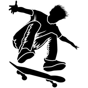 Pop Shove It Skateboarding Stencil