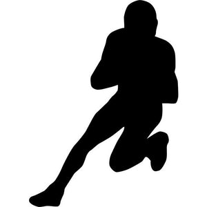 Halfback Football Stencil