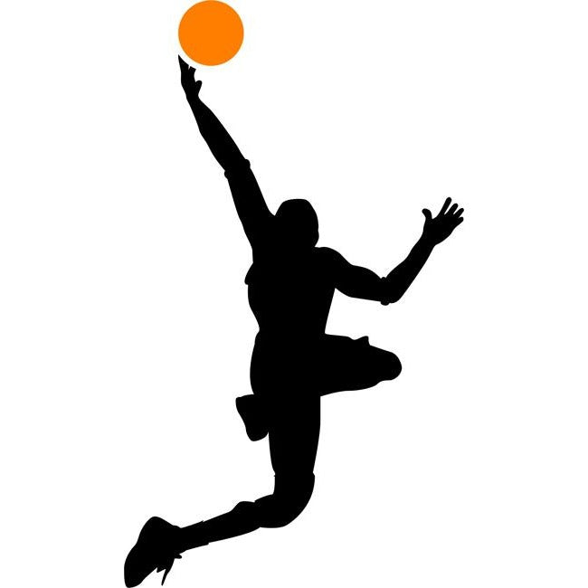 Lay-Up Basketball Stencil
