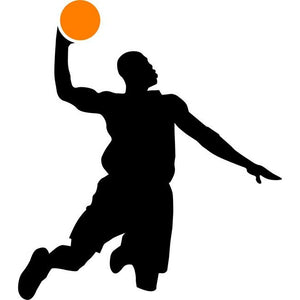 Slam Dunk Basketball Stencil