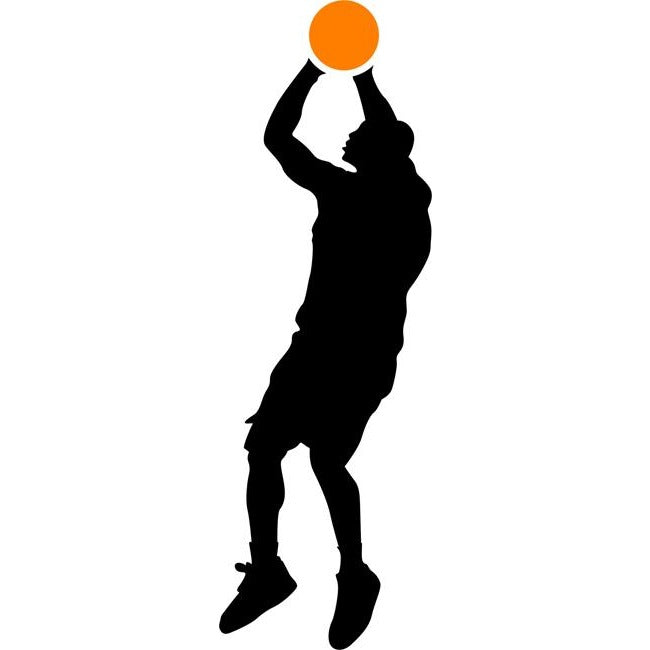Three Point Basketball Stencil