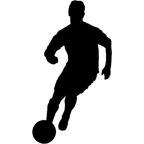 Push Pass Soccer Stencil