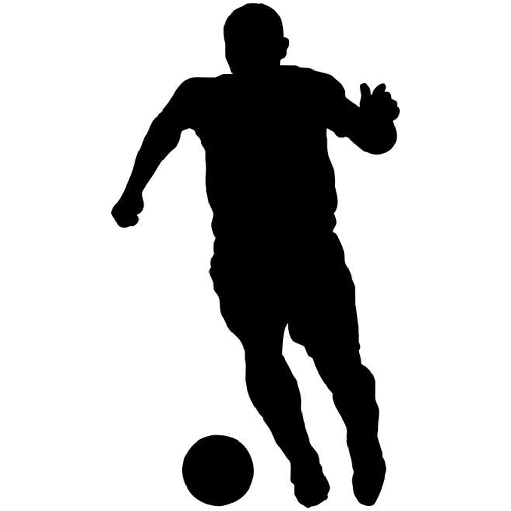 Passing Soccer Stencil