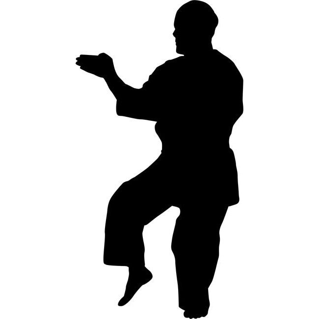 Middle Block Karate Stencil