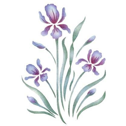 Royal Iris Craft Stencil