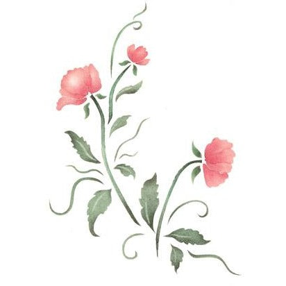 Simply Rosebuds Craft Stencil