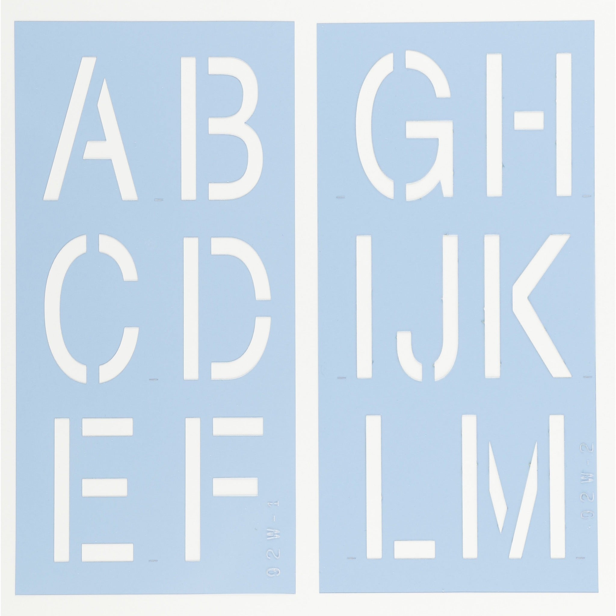 Helvetica Letter Stencil Set
