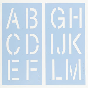 Helvetica Letter Stencil Set