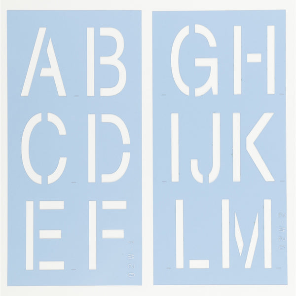Helvetica Letter Stencil Set