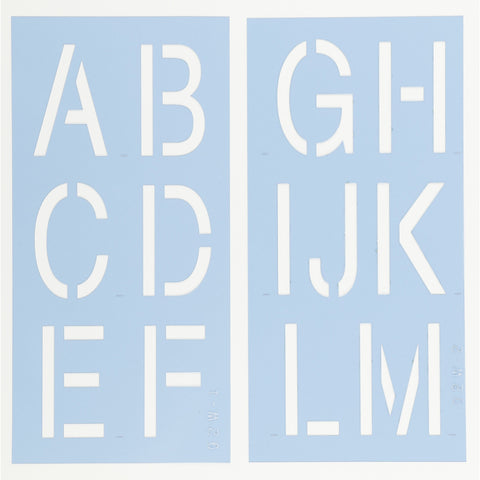 Helvetica Letter Stencil Set