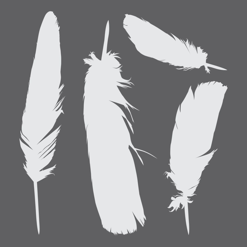 Feathers Mini Craft Stencil