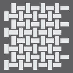 Basket Weave Mini Craft Stencil