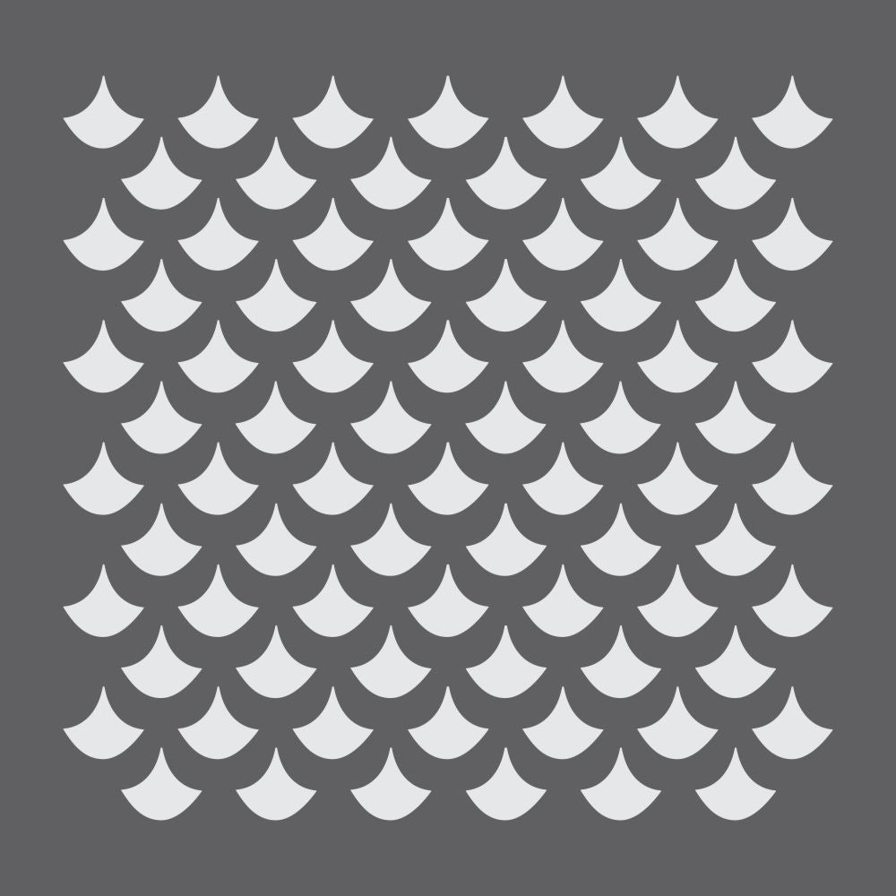 Dragon Scales Mini Craft Stencil