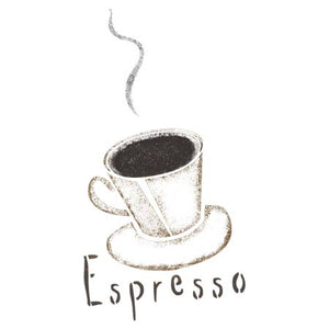 Espresso Cup Craft Stencil