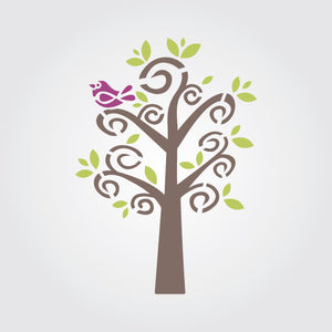 Fanciful Tree Craft Stencil