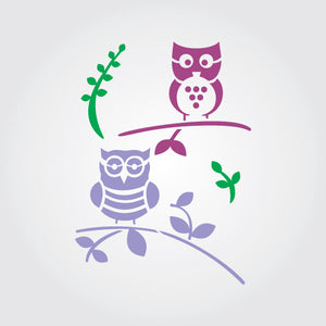 Owls Craft Stencil