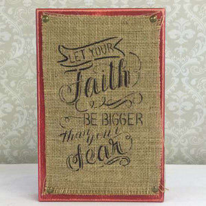 Faith and Fear Craft Stencil
