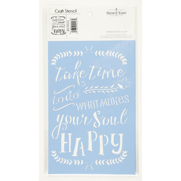 What Makes your Soul Happy Craft Stencil
