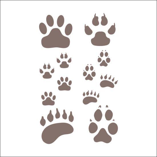 Paws Craft Stencil