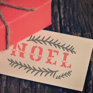 Traditional Noel Craft Stencil