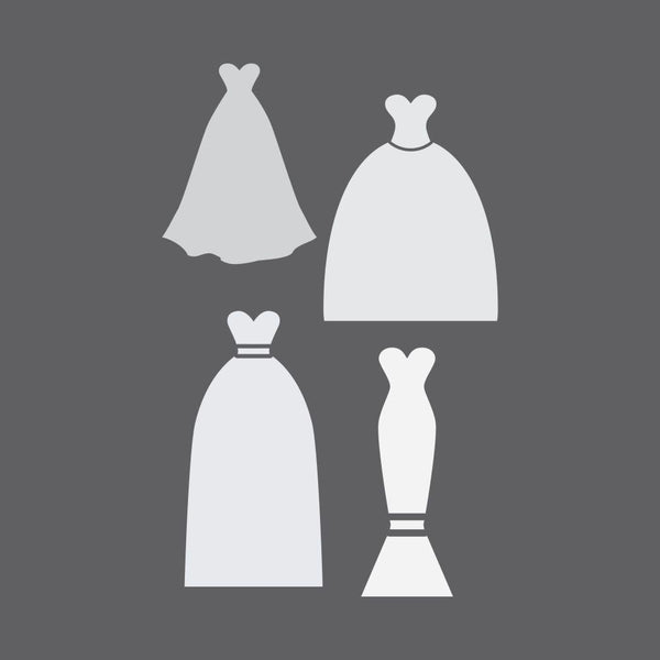 Gowns Craft Stencil