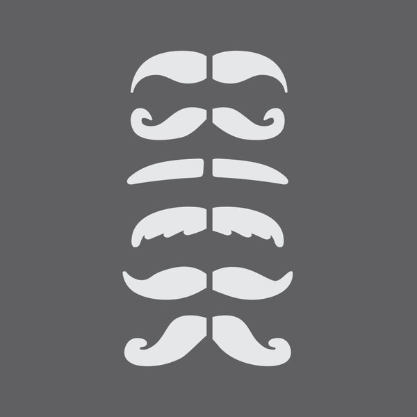 Mustaches Craft Stencil