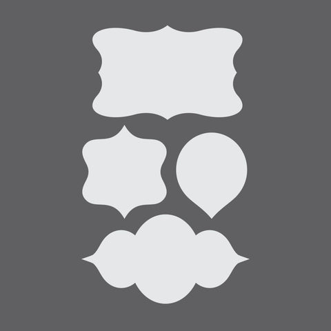 Assorted Plaques 1 Craft Stencil