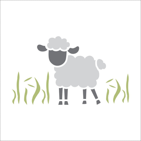 Spring Lamb Craft Stencil