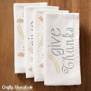 Give Thanks Craft Stencil