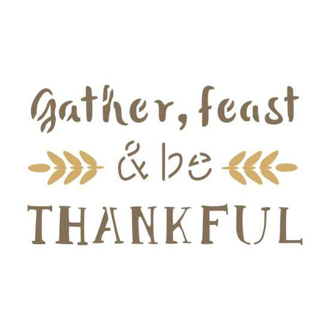 Gather and Feast Craft Stencil
