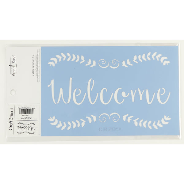 Welcome Craft Stencil