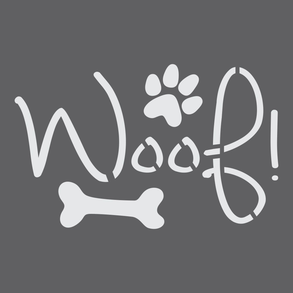Woof Craft Stencil