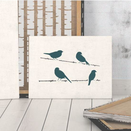 Birds on a Wire Craft Stencil