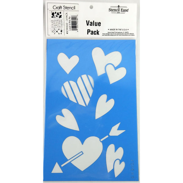 Love Craft Stencil 3pc