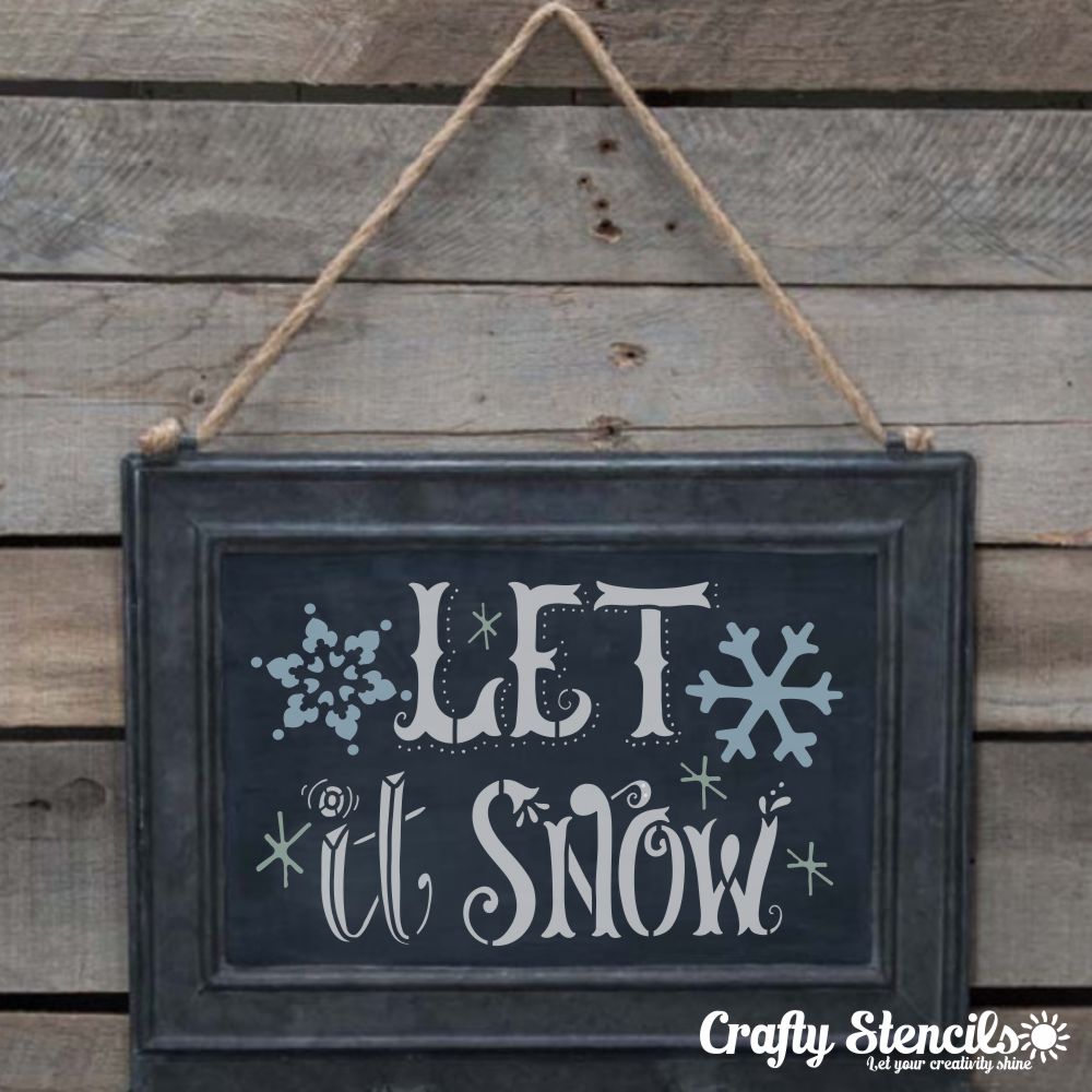 Let it Snow Craft Stencil let-it-snow-craft-stencil