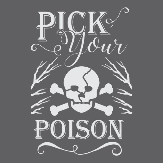 Pick Your Poison Halloween Craft Stencil