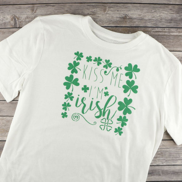 Kiss Me I'm Irish Craft Stencil