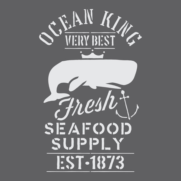Fresh Seafood Craft Stencil
