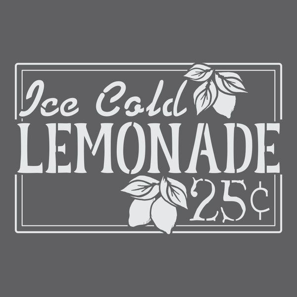 Ice Cold Lemonade Sign Stencil Craft Stencil