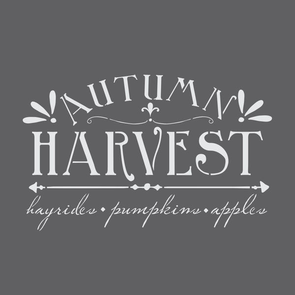 Autumn Harvest Craft Stencil