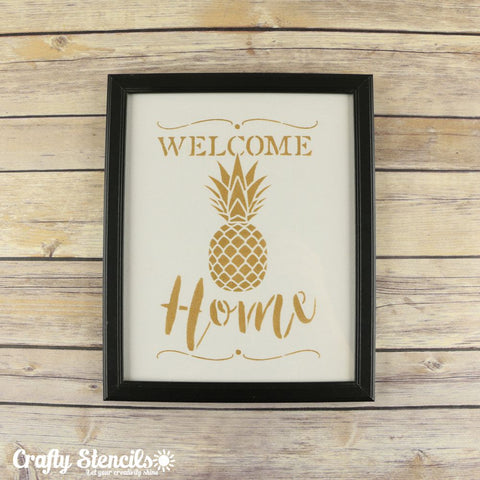 Welcome Home Craft Stencil