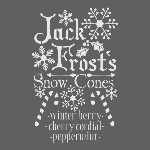 Jack Frost Craft Stencil