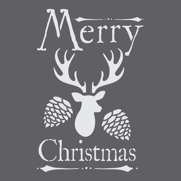 Woodland Christmas Craft Stencil