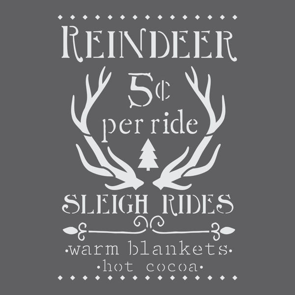 Sleigh Rides Craft Stencil