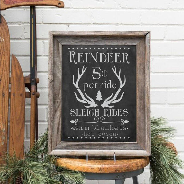 Sleigh Rides Craft Stencil